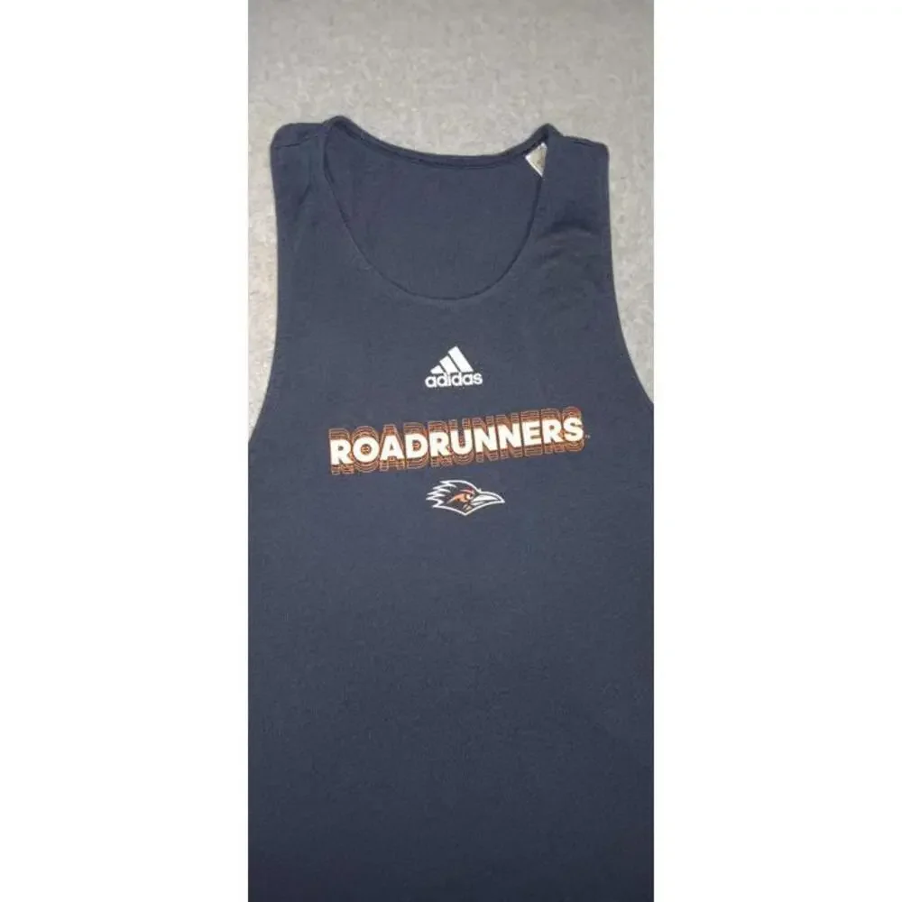 Adidas Road Runners Razorback Tank Top Womens Size Large Navy Blue Sports... - Picture 2 of 9
